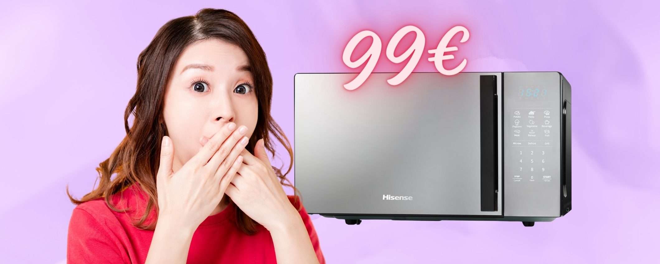 OFFERTA BOMBA di Amazon per il forno microonde Hisense (99€) OFFERTA BOMBA di Amazon per il forno microonde Hisense (99€)