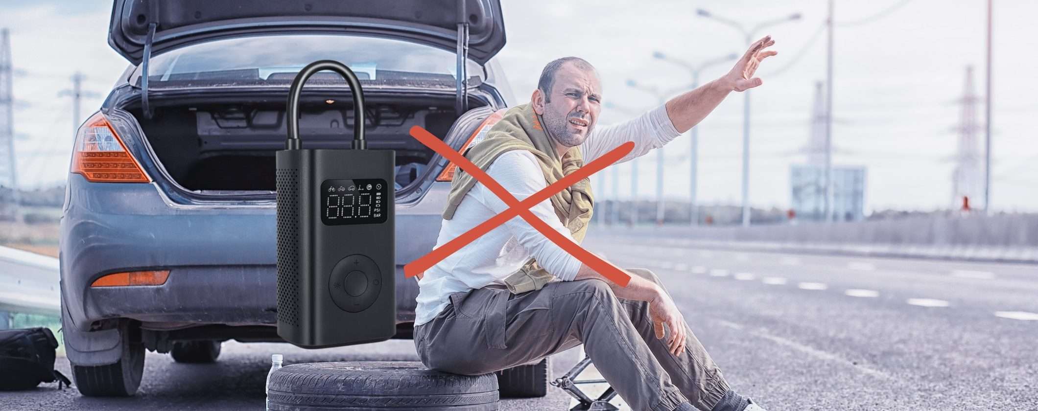 OFFERTA Compressore Elettrico Portatile Xiaomi: mai più gomme sgonfie OFFERTA Compressore Elettrico Portatile Xiaomi: mai più gomme sgonfie