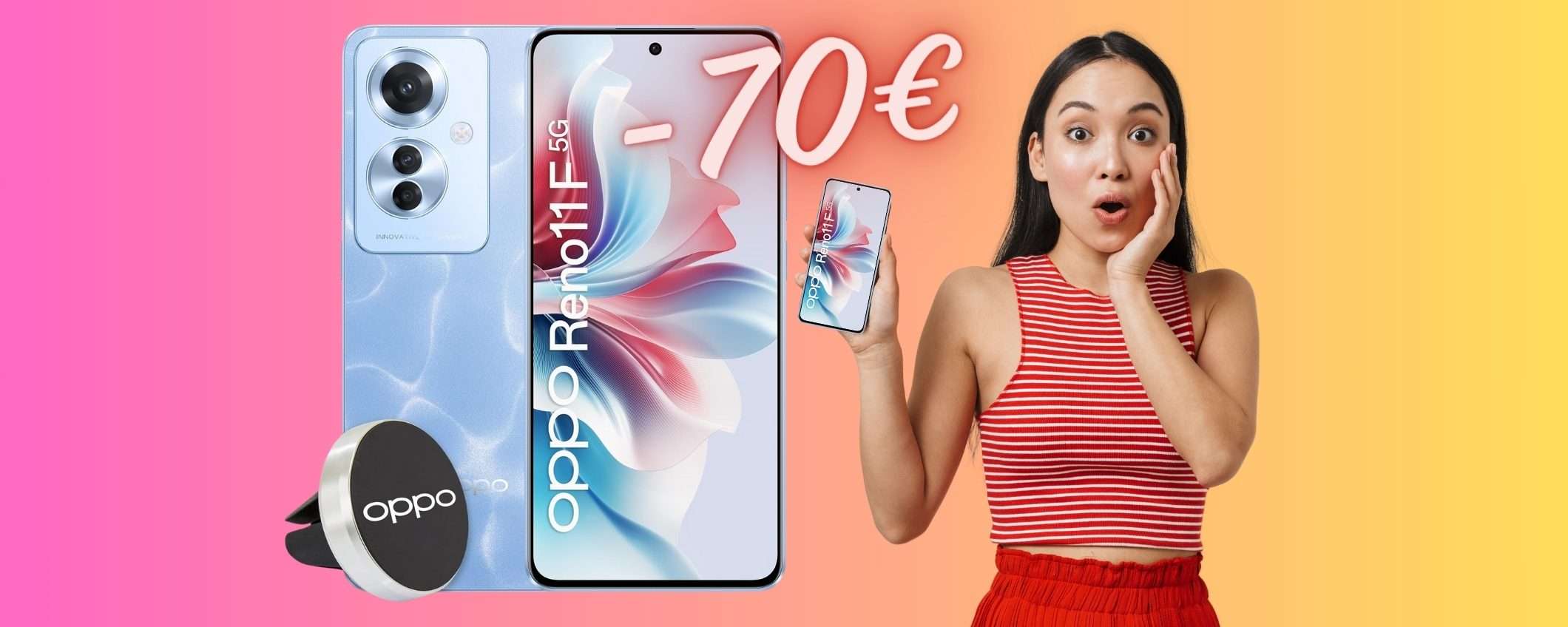 OPPO Reno11 F 5G da 256GB su Amazon a un PREZZO ESAGERATO (-70€)