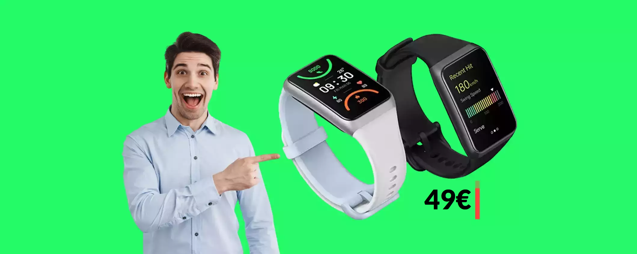 OPPO Band 2 con sensore cardio e 100 modalità sport: solo 49€