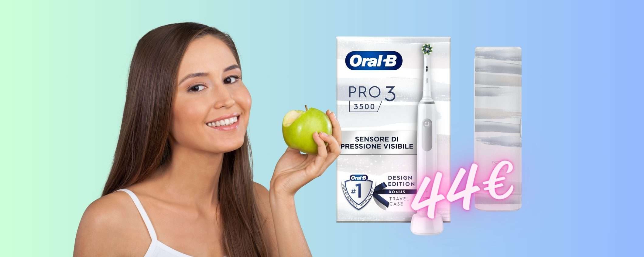 Oral-B Pro 3 a PREZZO SCONVOLGENTE su Amazon, adesso solo 44€ Oral-B Pro 3 a PREZZO SCONVOLGENTE su Amazon, adesso solo 44€