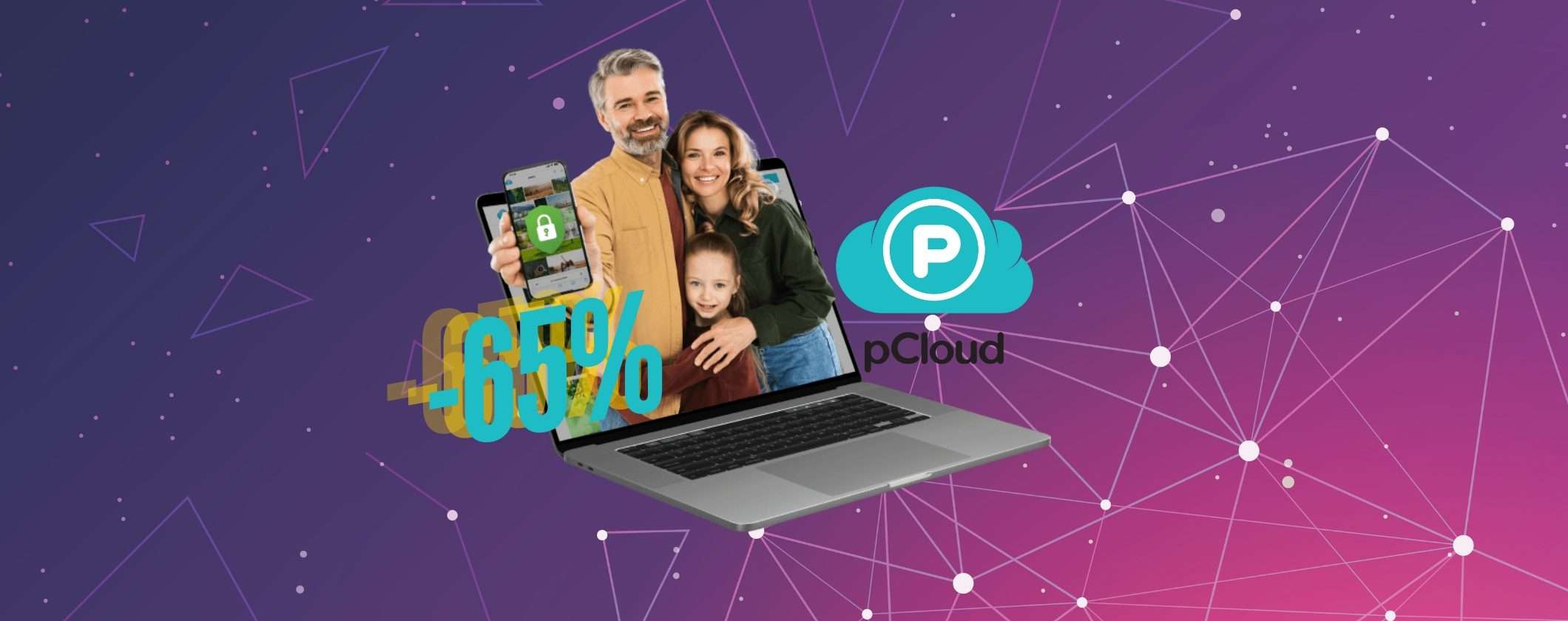 pCloud Family Day: -65% sul Piano Family con Encryption GRATIS pCloud Family Day: -65% sul Piano Family con Encryption GRATIS