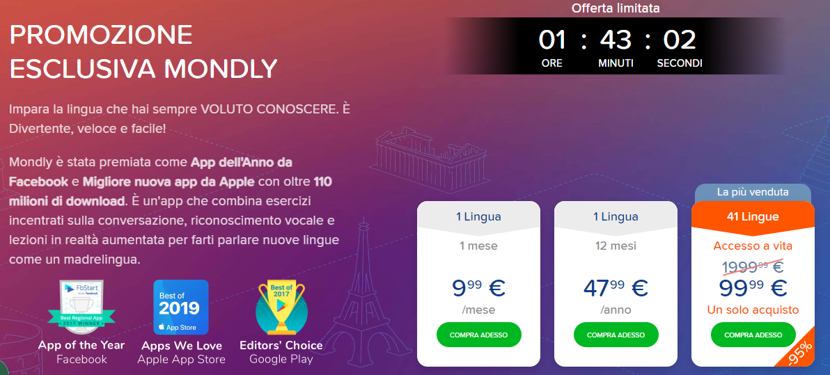 piano a vita con lo sconto del 95%