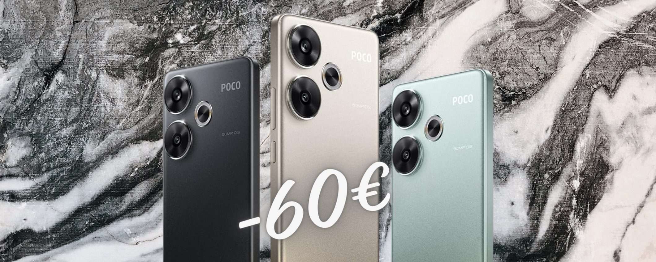 POCO F6 da 256GB con ricarica turbo a 90W oggi a 60€ in MENO POCO F6 da 256GB con ricarica turbo a 90W oggi a 60€ in MENO