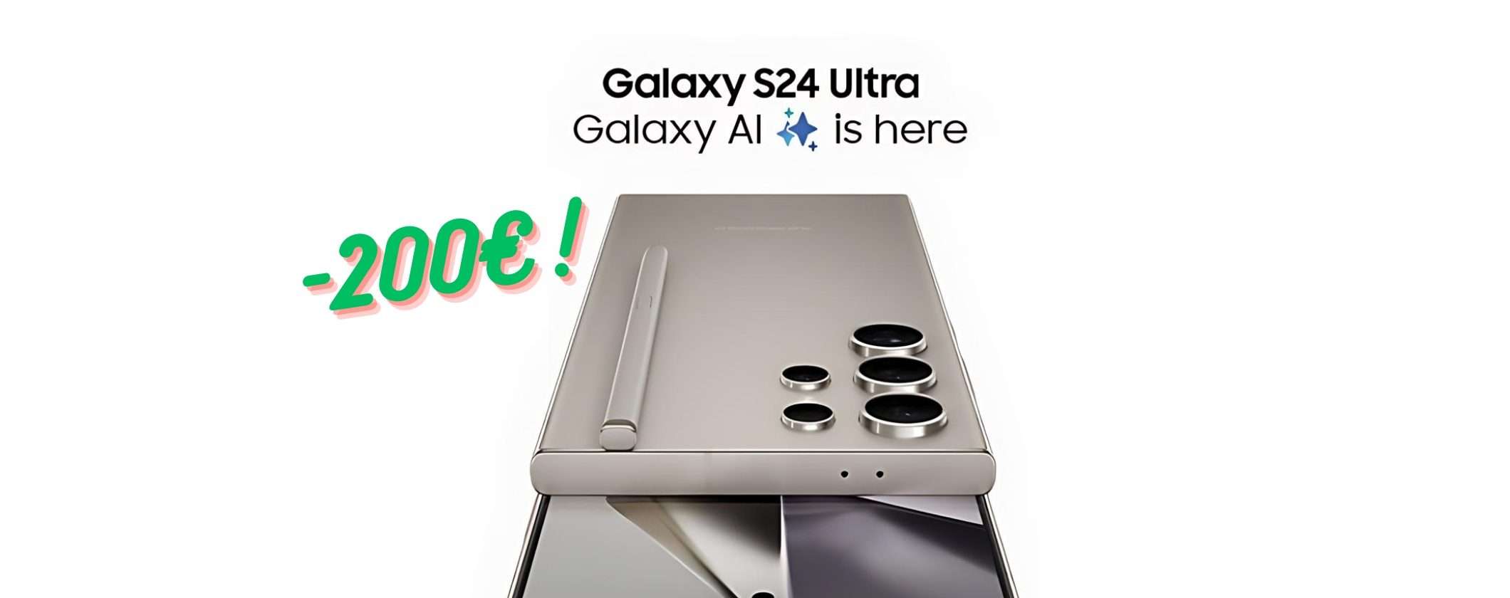 RISPARMIO BOMBA di 200€ sul Samsung Galaxy S24 Ultra RISPARMIO BOMBA di 200€ sul Samsung Galaxy S24 Ultra