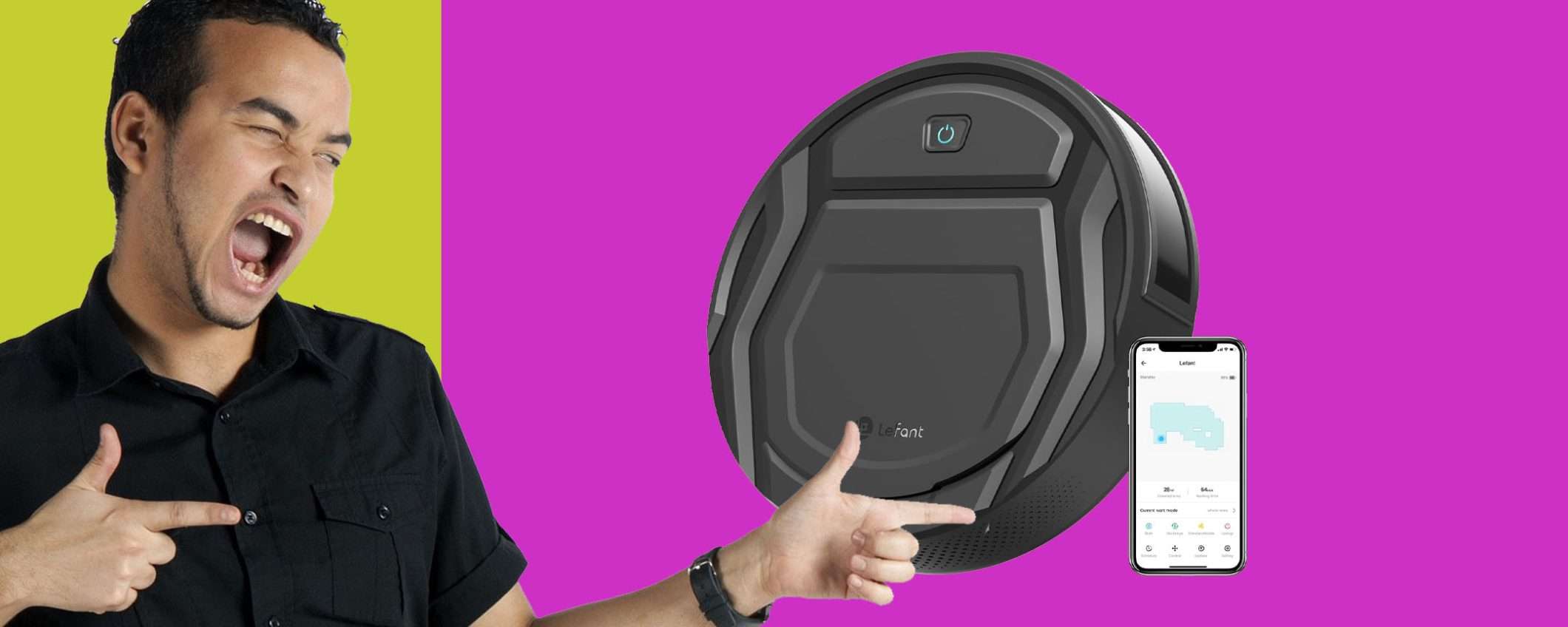 Robot aspirapolvere Smart LEFANT: risparmia il 68% con il doppio sconto! Robot aspirapolvere Smart LEFANT: risparmia il 68% con il doppio sconto!