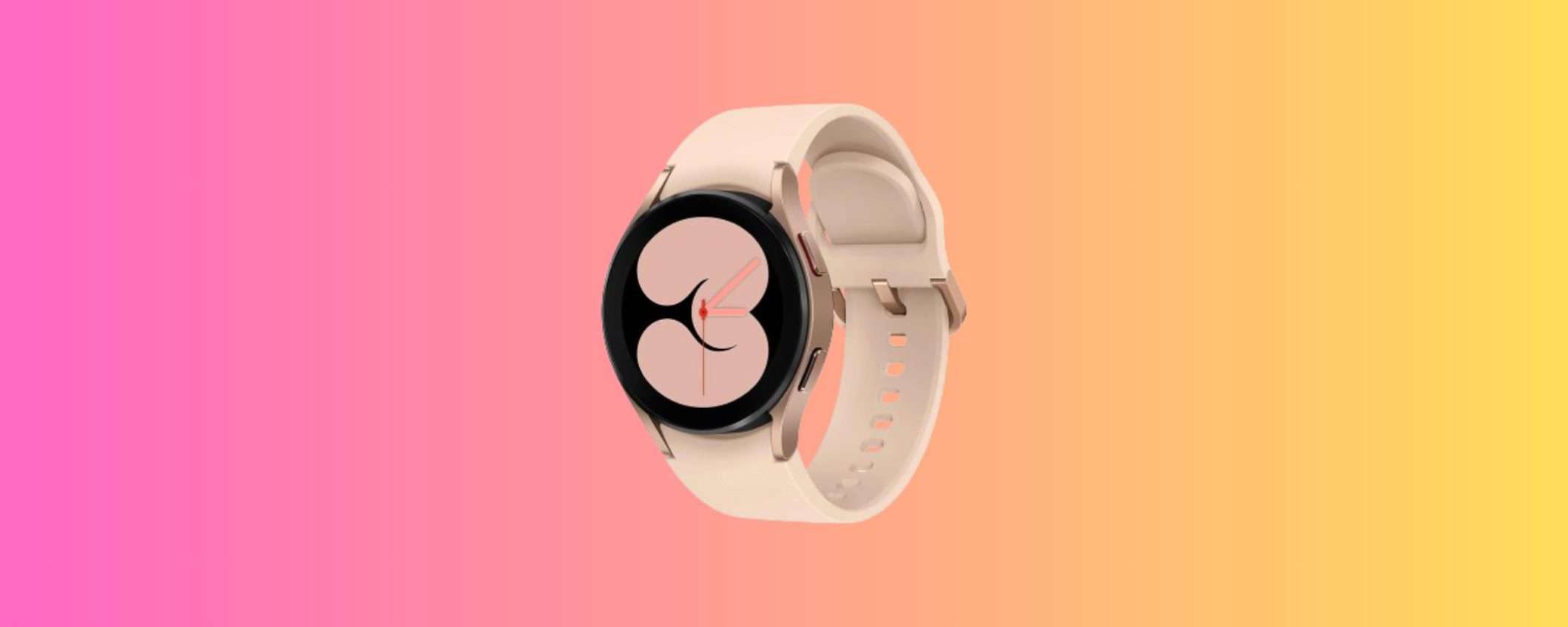 Samsung Galaxy Watch 4: l'esclusiva colorazione Pink Gold è in offerta da Unieuro Samsung Galaxy Watch 4: l'esclusiva colorazione Pink Gold è in offerta da Unieuro
