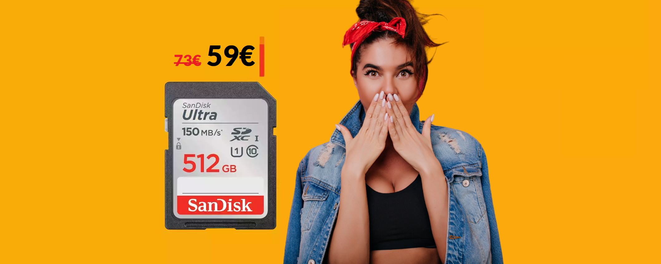 Scheda SD SanDisk 512GB: il costo PRECIPITA ad appena 59€