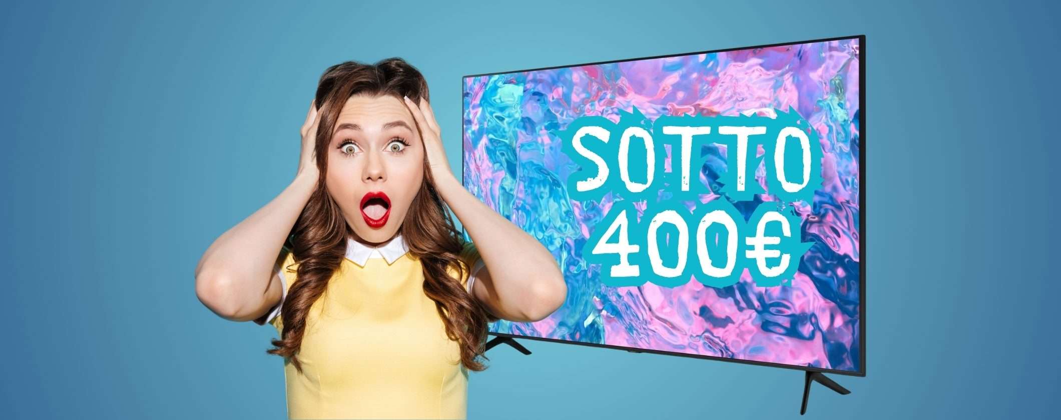 Smart TV 4K Samsung GIGANTE sotto i 400€ su eBay Smart TV 4K Samsung GIGANTE sotto i 400€ su eBay