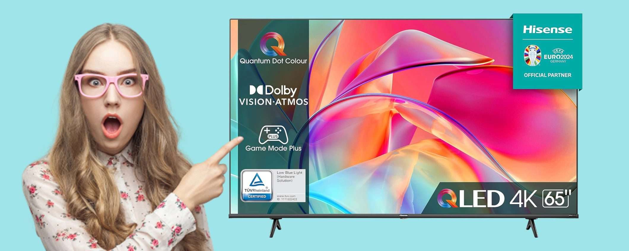 Smart TV QLED 4K Hisense da 65 Smart TV QLED 4K Hisense da 65