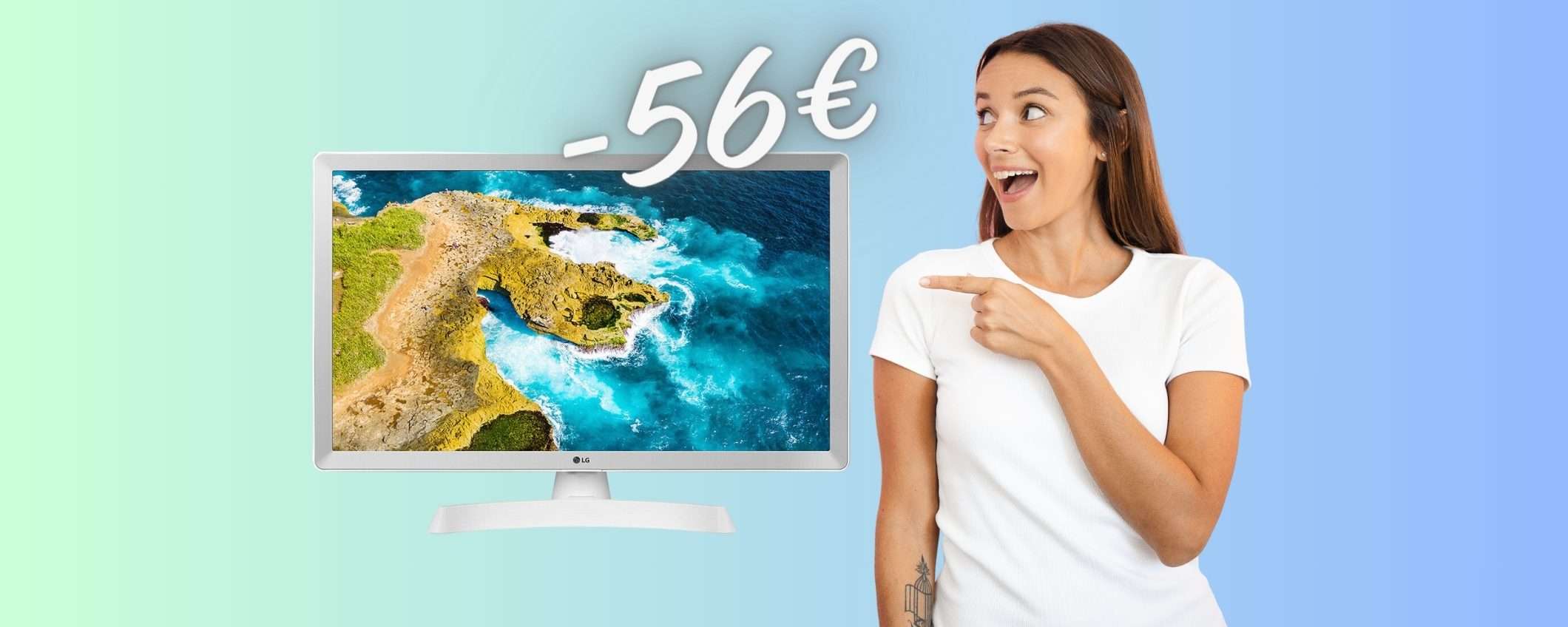 Smart TV LG da 24 pollici in SCONTO di 56€ su eBay, un VERO AFFARE Smart TV LG da 24 pollici in SCONTO di 56€ su eBay, un VERO AFFARE