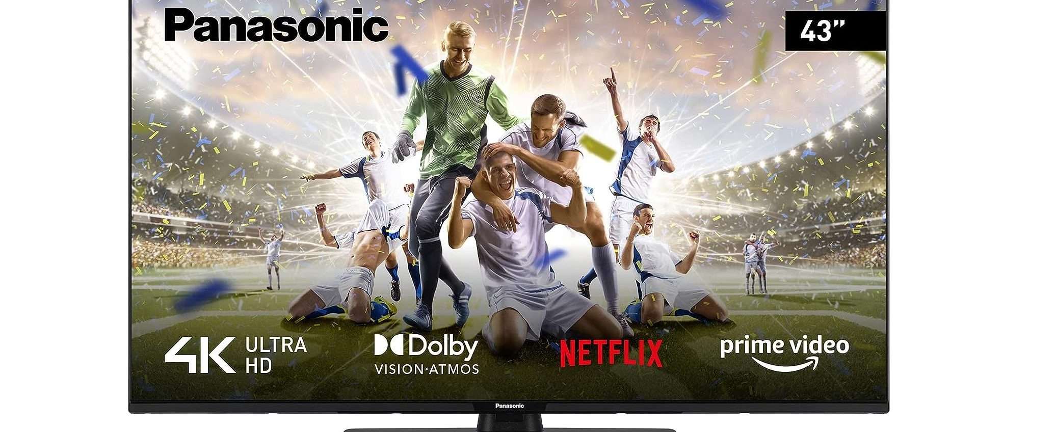 Smart TV 4K Panasonic: tanta qualità a 279€ su Amazon (anche in 5 rate) Smart TV 4K Panasonic: tanta qualità a 279€ su Amazon (anche in 5 rate)