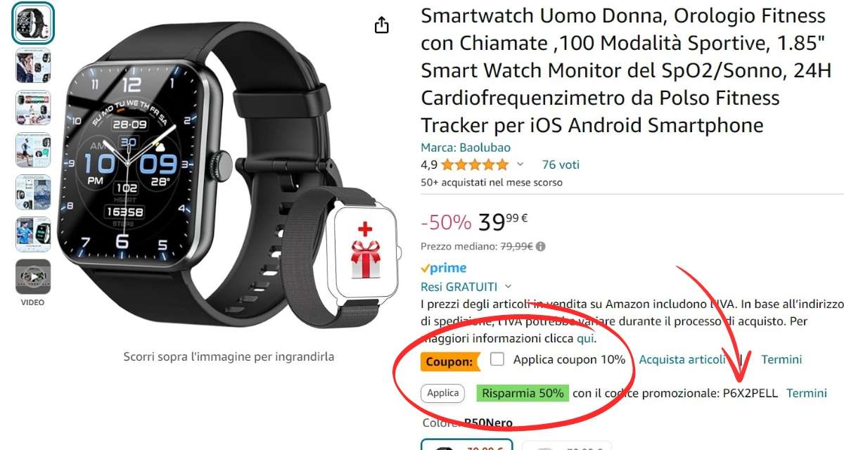 smartwatch-100-profili-sport-microfono-quasi-regalato-15e-coupon