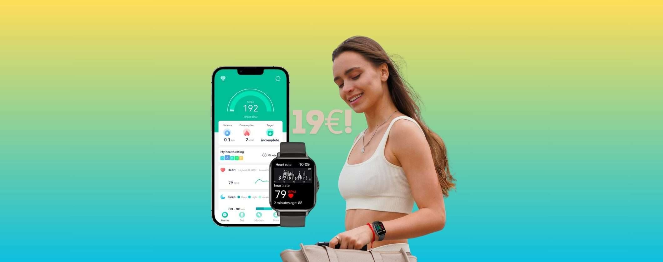 Smartwatch Android impermeabile con chiamata e salute a soli 19€ Smartwatch Android impermeabile con chiamata e salute a soli 19€