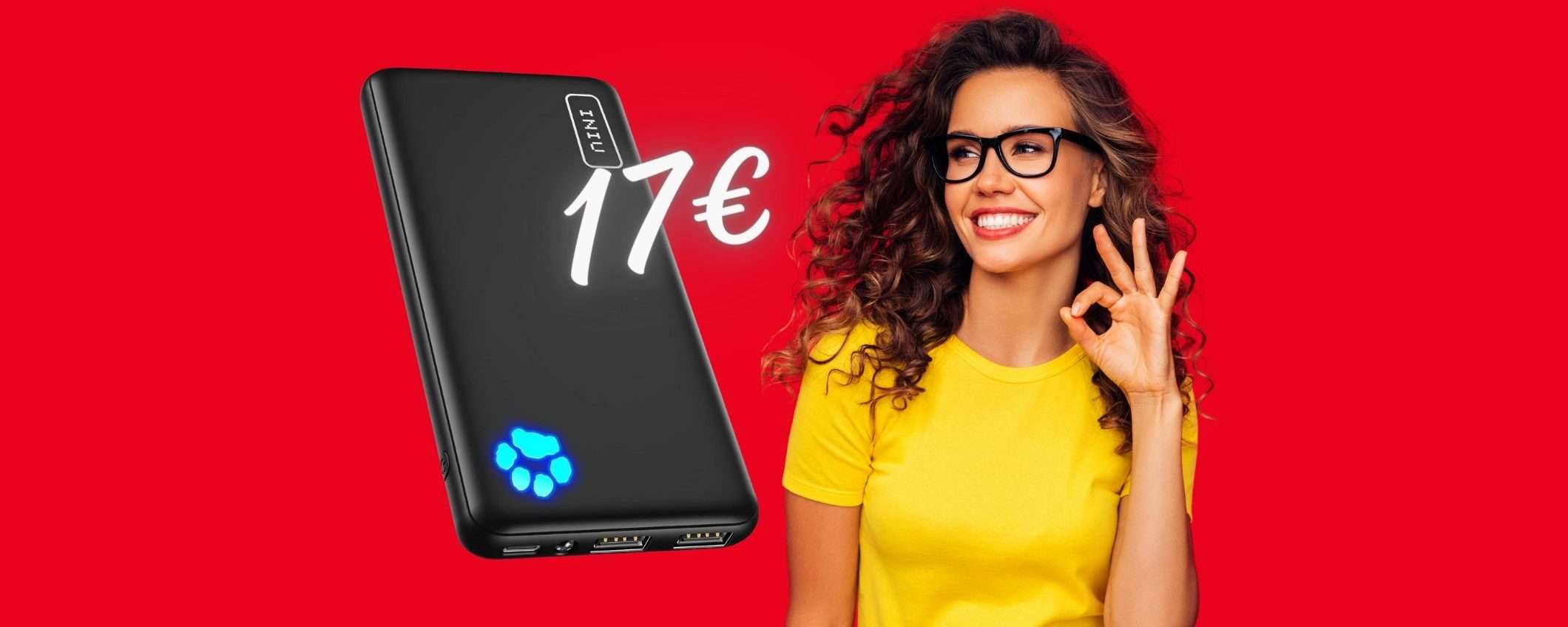 SOLO 17€ e metti le mani su questo Power Bank ultra sottile (Amazon) SOLO 17€ e metti le mani su questo Power Bank ultra sottile (Amazon)