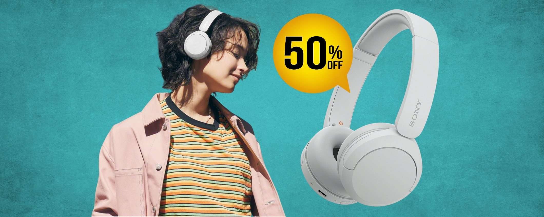 Sony WH-CH520: cuffie wireless con 50h di autonomia a METÀ PREZZO Sony WH-CH520: cuffie wireless con 50h di autonomia a METÀ PREZZO