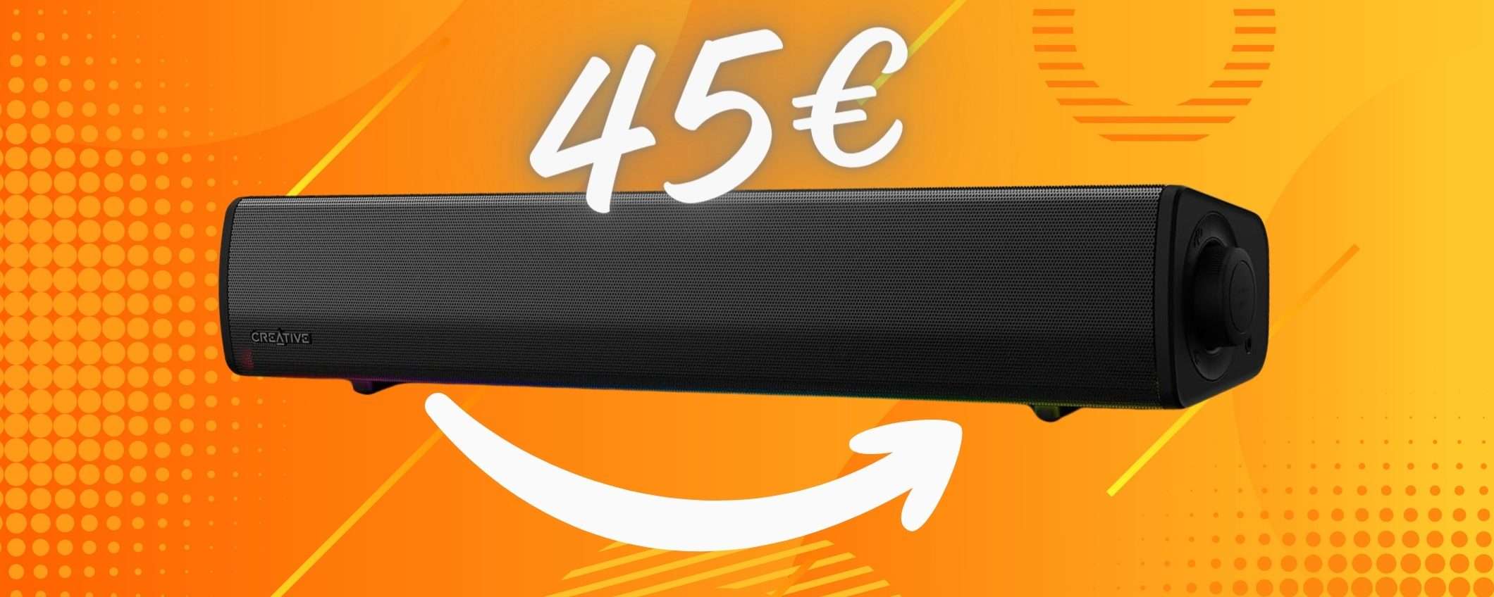 Soundbar da gaming super compatta praticamente REGALATA (solo 45€)