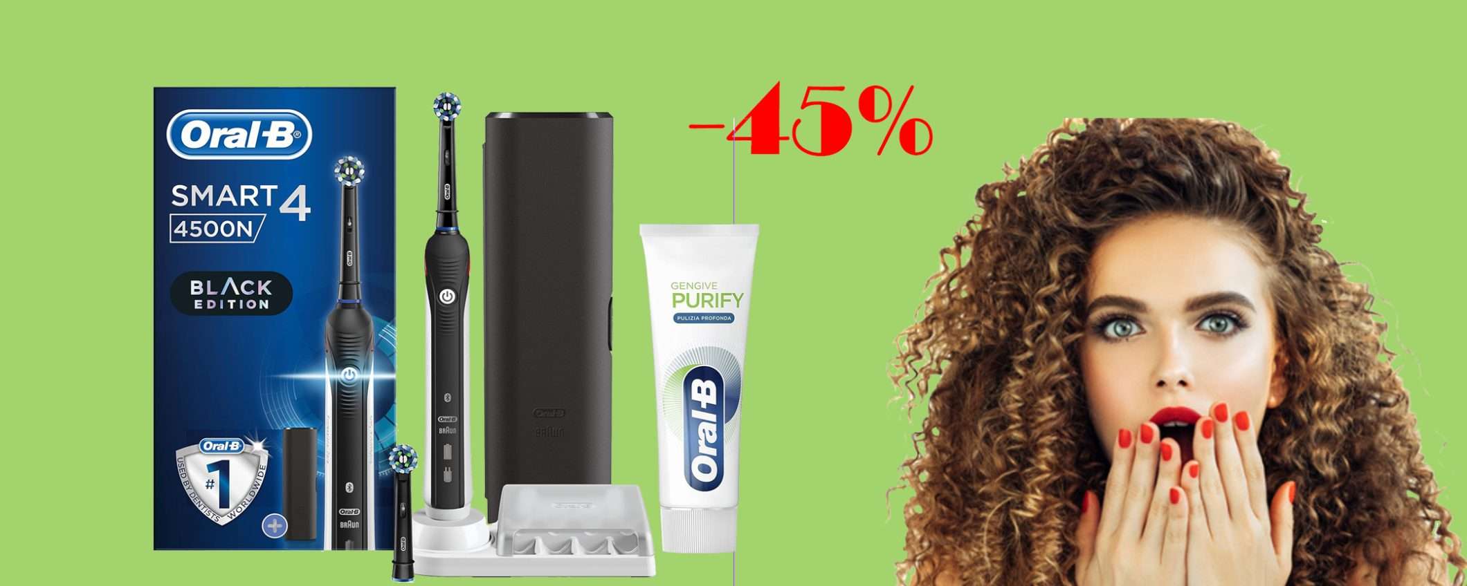 Spazzolino elettrico Oral-B Smart 4: sconto FOLLE del 45% Spazzolino elettrico Oral-B Smart 4: sconto FOLLE del 45%