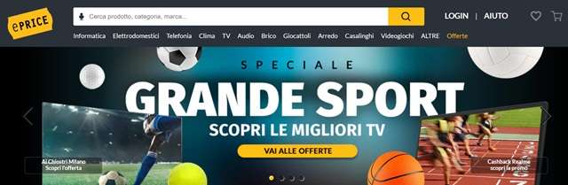 speciale tv grande sport eprice