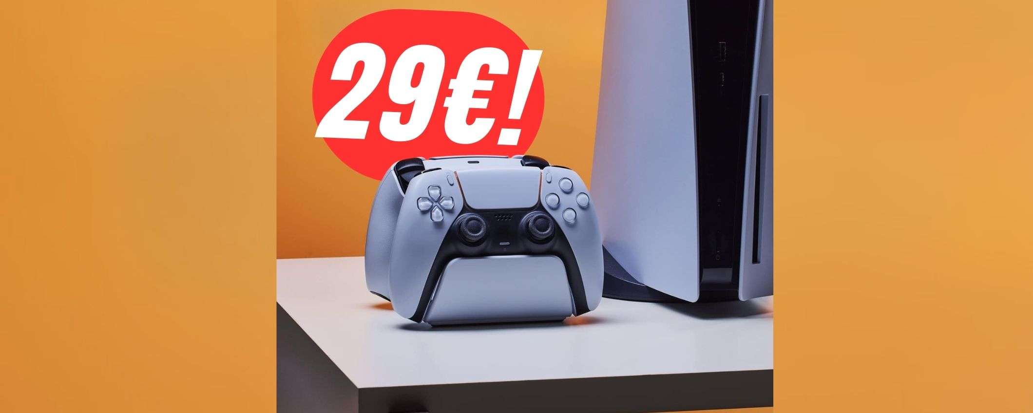 Ricarica i tuoi PAD per PS5 con stile grazie alla stazione al MINIMO STORICO! Ricarica i tuoi PAD per PS5 con stile grazie alla stazione al MINIMO STORICO!