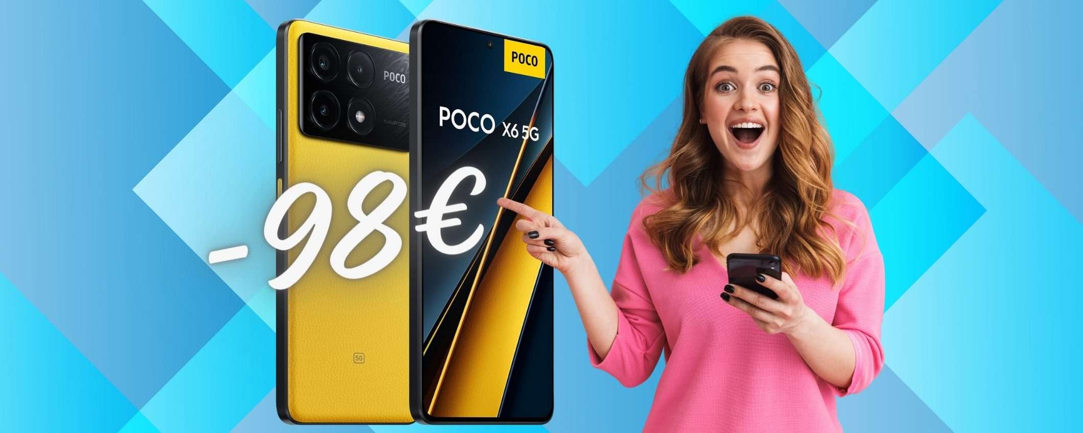 Xiaomi POCO X6 Pro con il CODICE SEGRETO su eBay a 98€ in MENO Xiaomi POCO X6 Pro con il CODICE SEGRETO su eBay a 98€ in MENO
