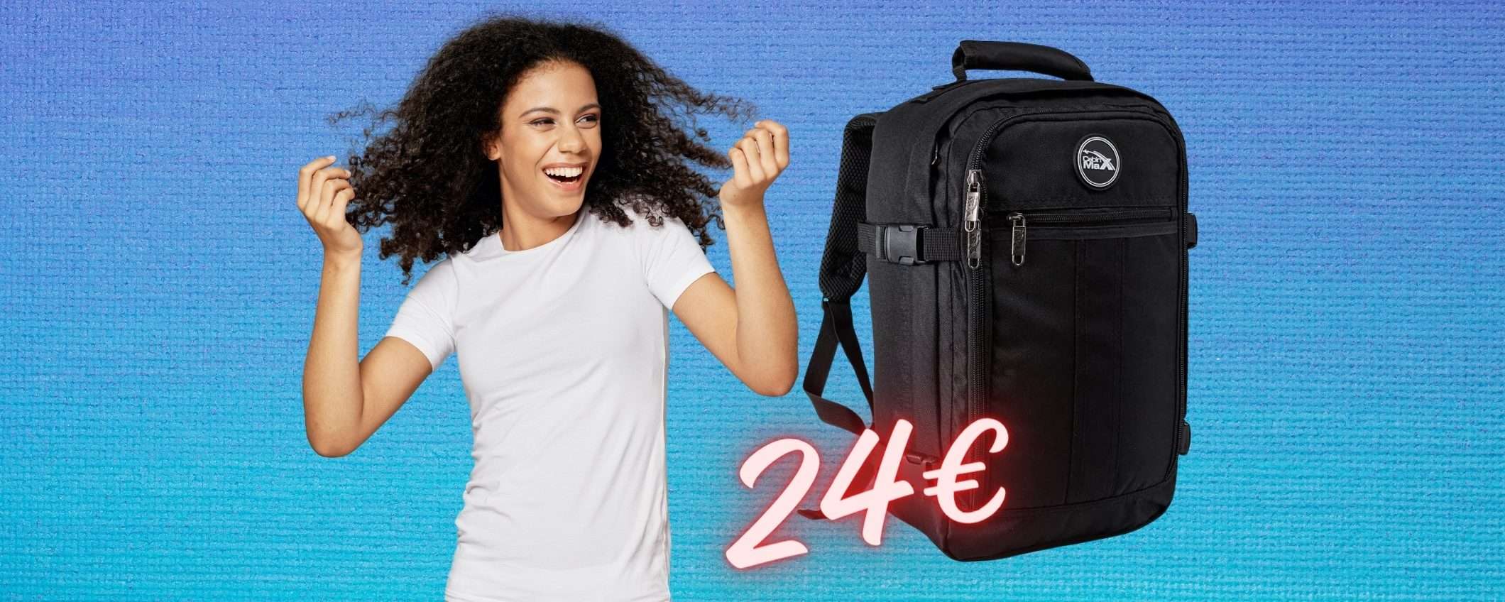 Zaino da viaggio per volo Ryanair, capiente ed ECONOMICO, solo 24€