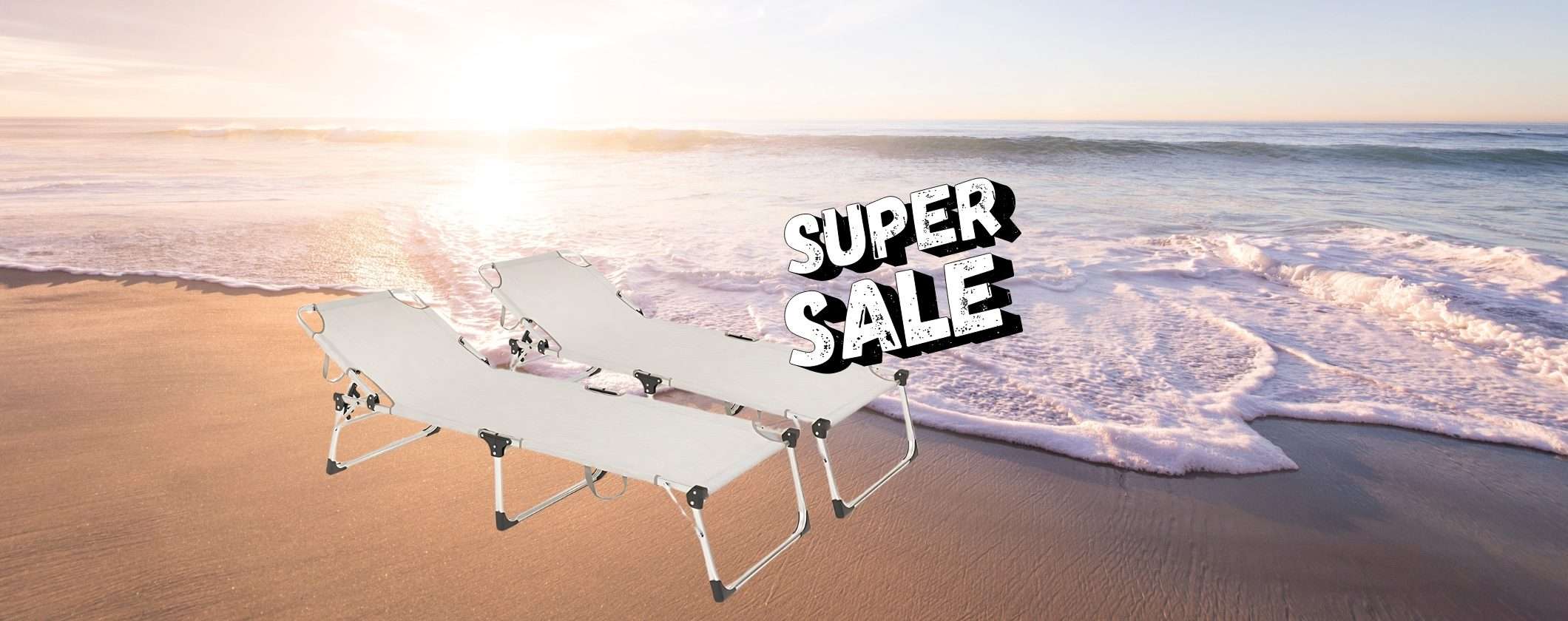 2 Lettini Spiaggia Pieghevoli in alluminio leggero a prezzo REGALO 2 Lettini Spiaggia Pieghevoli in alluminio leggero a prezzo REGALO