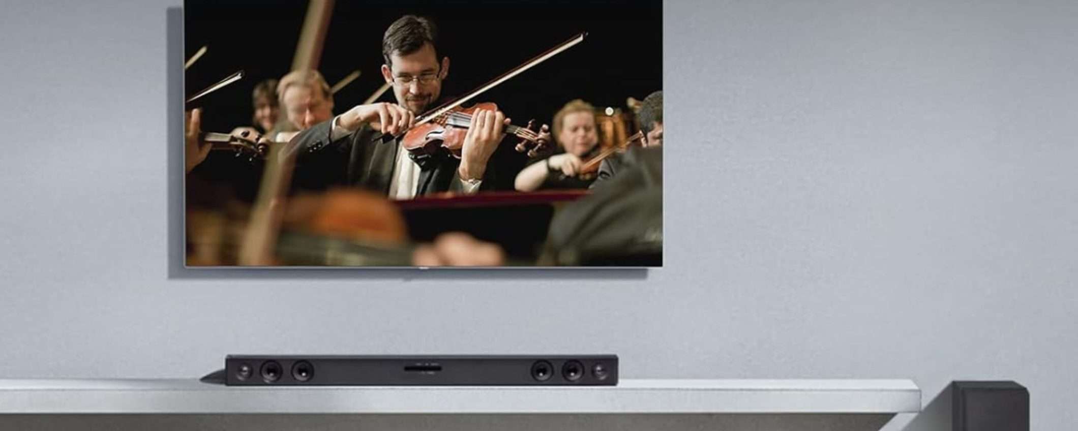 300W di POTENZA BRUTA e subwoofer wireless: la soundbar LG crolla del 44% 300W di POTENZA BRUTA e subwoofer wireless: la soundbar LG crolla del 44%