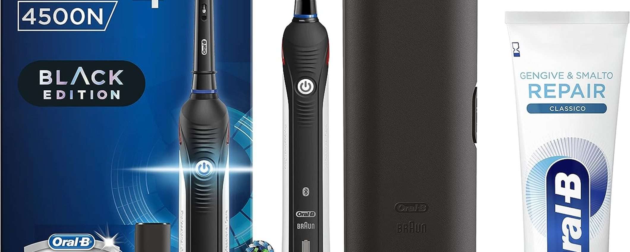 Spazzolino elettrico Oral-B Smart 4 4500 in bundle con tanti accessori a un prezzo DA URLO Spazzolino elettrico Oral-B Smart 4 4500 in bundle con tanti accessori a un prezzo DA URLO