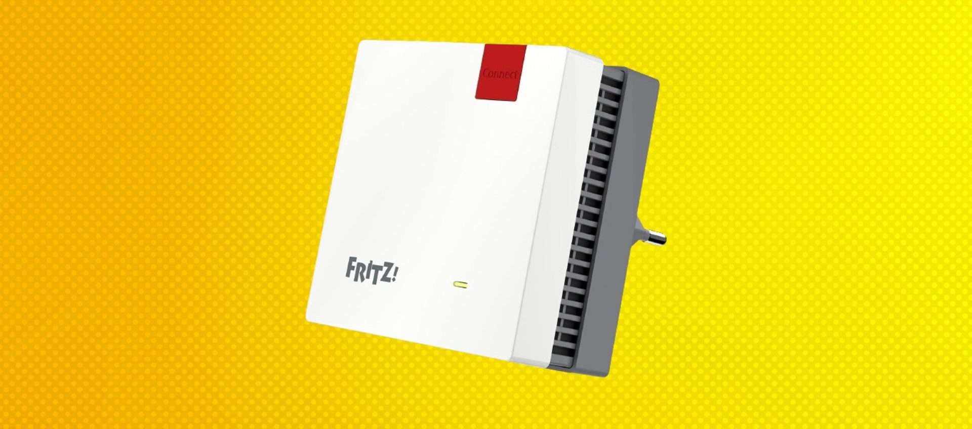 Ripetitore Wi-Fi AVM FRITZ! in super offerta: rete mesh velocissima con il 32% di sconto Ripetitore Wi-Fi AVM FRITZ! in super offerta: rete mesh velocissima con il 32% di sconto