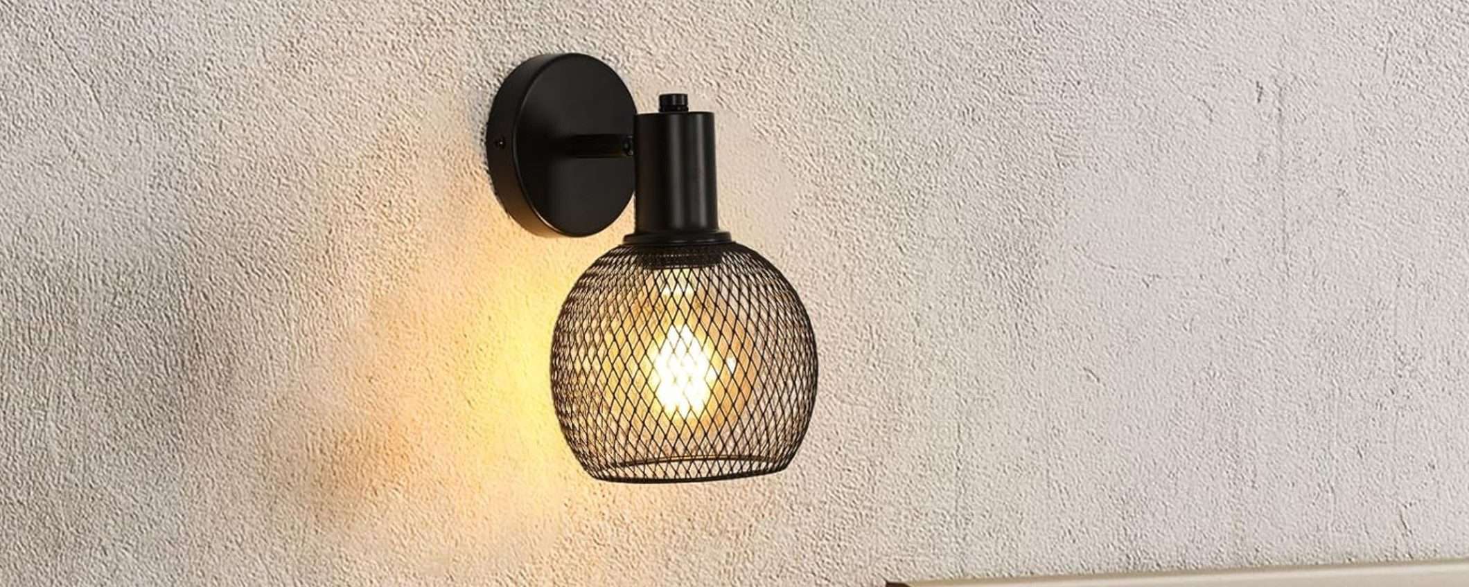 Applique da parete: elegante e in stile industriale, a meno di 10€ su Amazon (-50%) Applique da parete: elegante e in stile industriale, a meno di 10€ su Amazon (-50%)