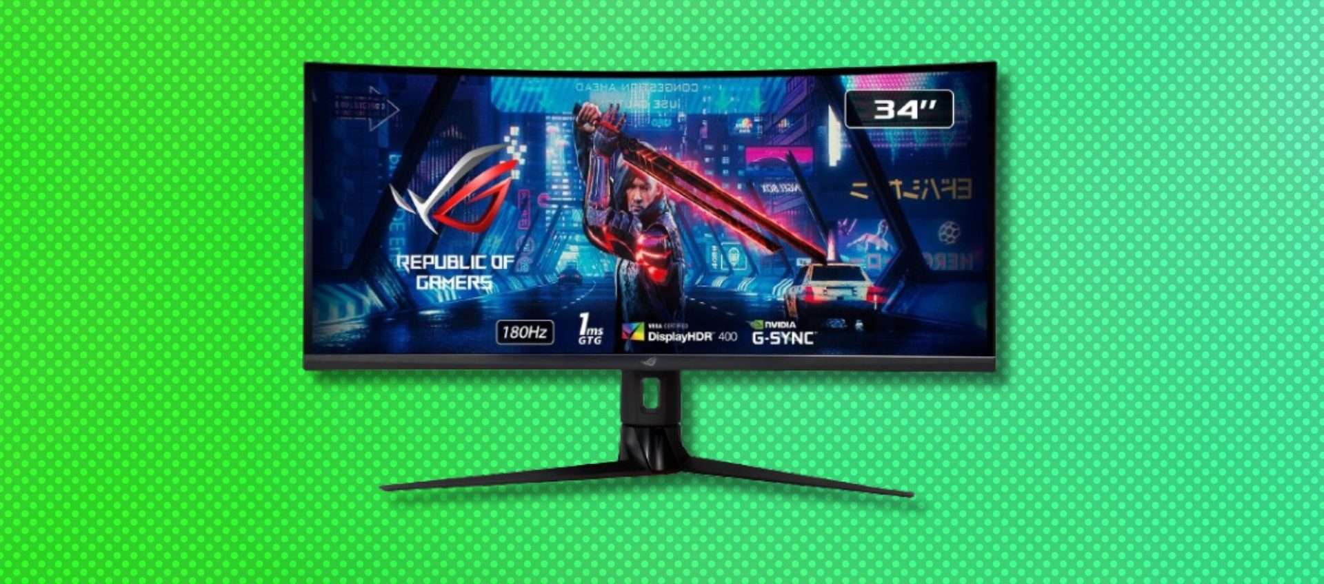 Risparmia 350€ sul monitor Asus ROG Strix da 34 Risparmia 350€ sul monitor Asus ROG Strix da 34