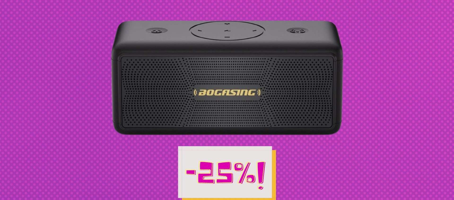 Cassa Bluetooth, prezzo top su Amazon: stereo 360°, 30 ore di autonomia e IPX7 Cassa Bluetooth, prezzo top su Amazon: stereo 360°, 30 ore di autonomia e IPX7