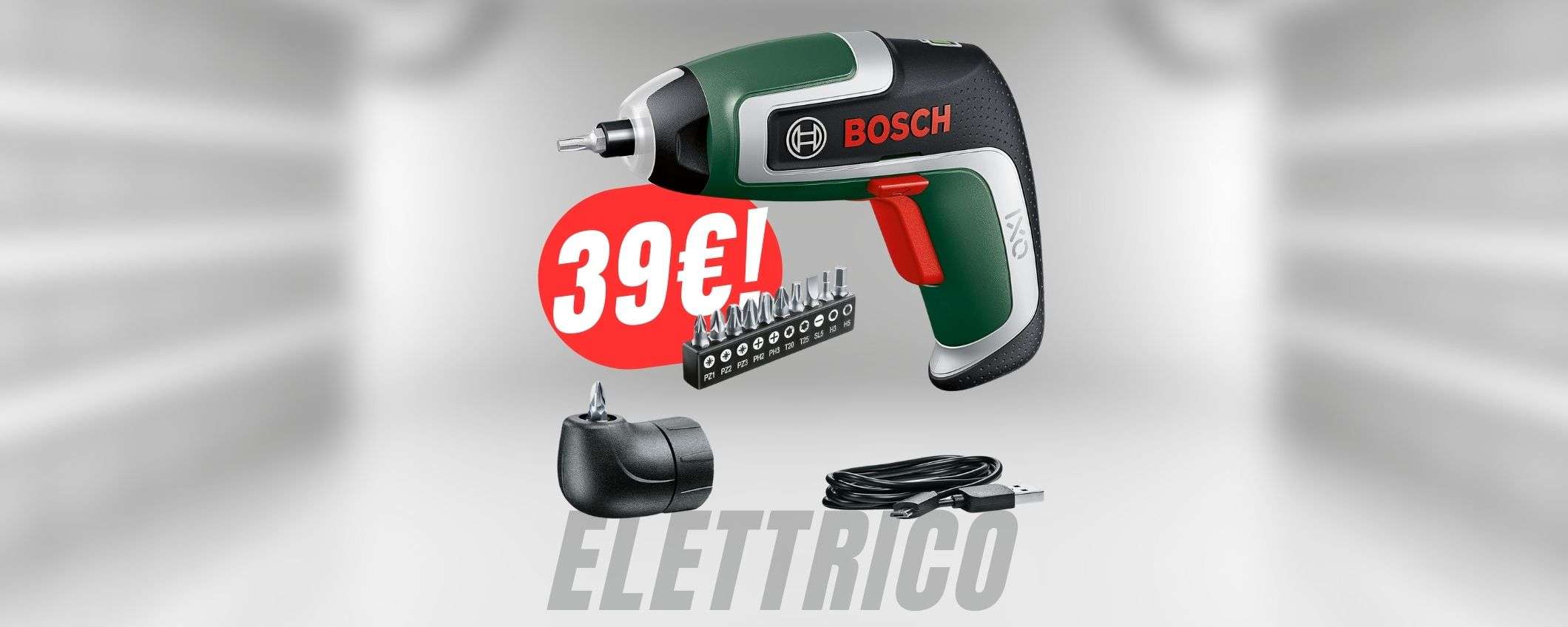FAI PRESTO! L'avvitatore Bosch è a 39€, ma per pochissimo tempo! FAI PRESTO! L'avvitatore Bosch è a 39€, ma per pochissimo tempo!