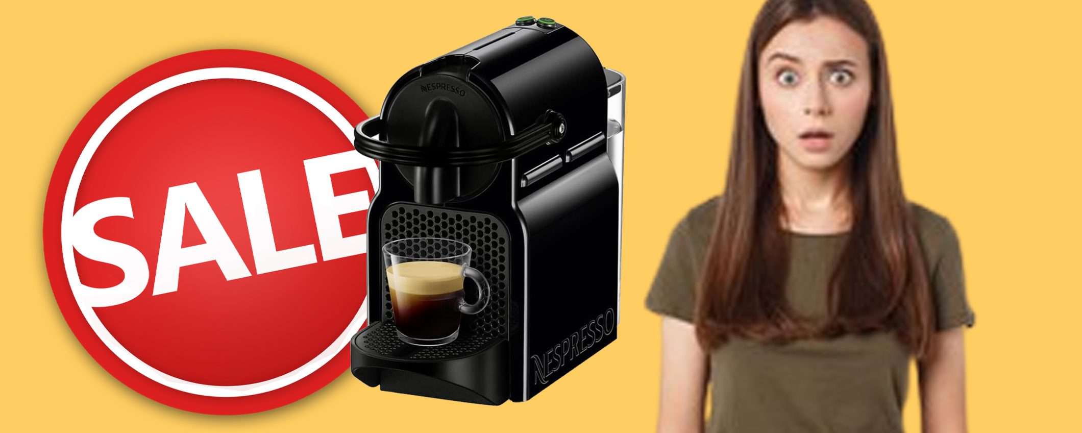 De'Longhi Nespresso Inissia: sconto FOLLE su Amazon De'Longhi Nespresso Inissia: sconto FOLLE su Amazon