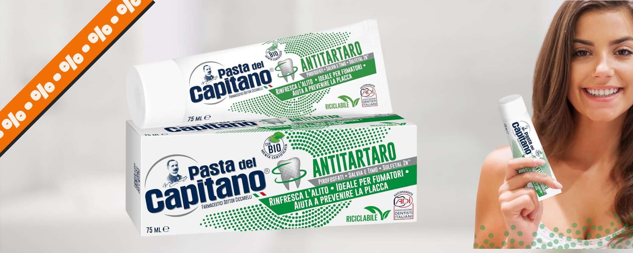Dentifricio Pasta del Capitano Antitartaro Bio a 83 centesimi: MAXI SCONTO (-55%) Dentifricio Pasta del Capitano Antitartaro Bio a 83 centesimi: MAXI SCONTO (-55%)