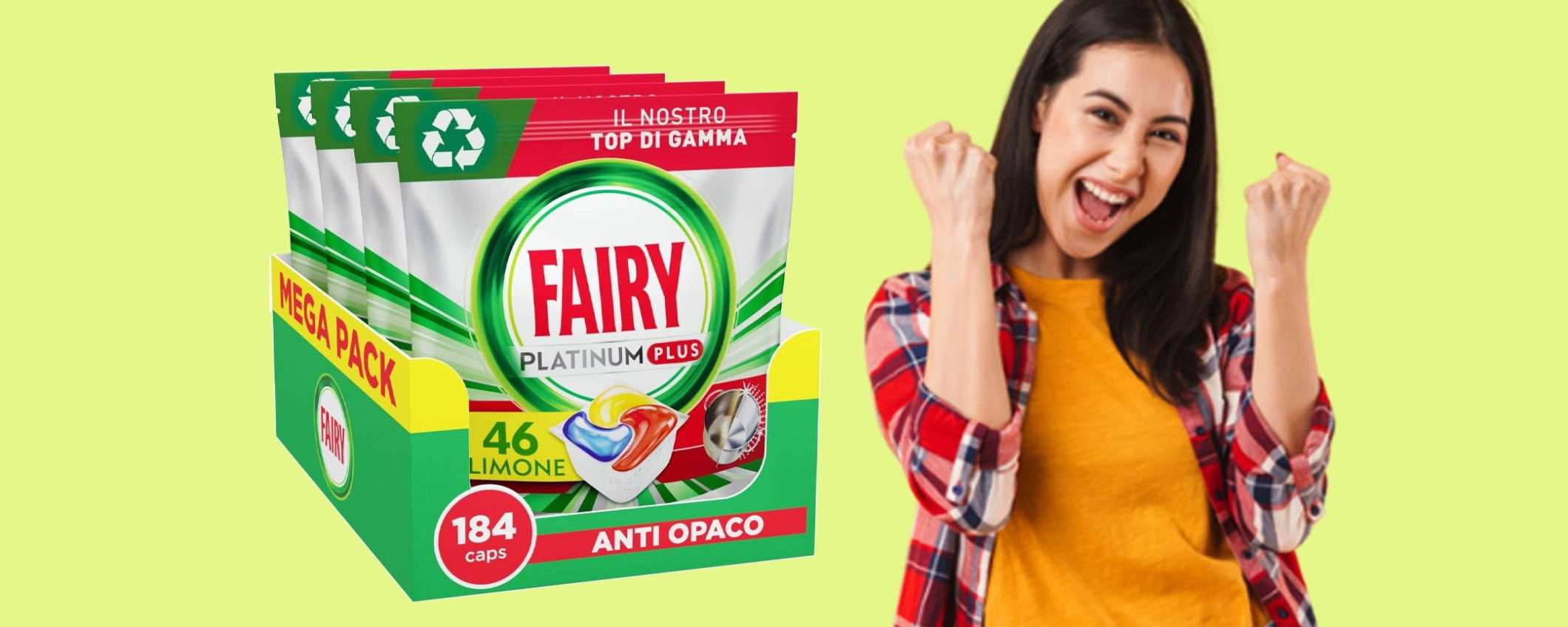 Fairy Platinum Plus (184capsule): offerta SHOCK su Amazon Fairy Platinum Plus (184capsule): offerta SHOCK su Amazon