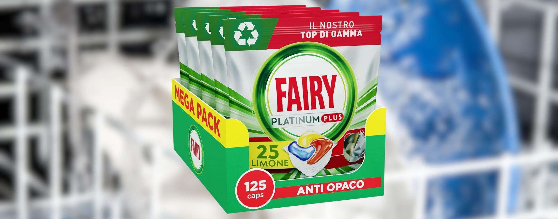 Fairy Platinum Plus Tutto in Uno Limone, Pastiglie per Lavastoviglie, 47 Capsule, la Migliore Pulizia di Fairy per Stoviglie Ottime, Rimuove l'Opacità e Previene il Calcare Fairy Platinum Plus Tutto in Uno Limone, Pastiglie per Lavastoviglie, 47 Capsule, la Migliore Pulizia di Fairy per Stoviglie Ottime, Rimuove l'Opacità e Previene il Calcare