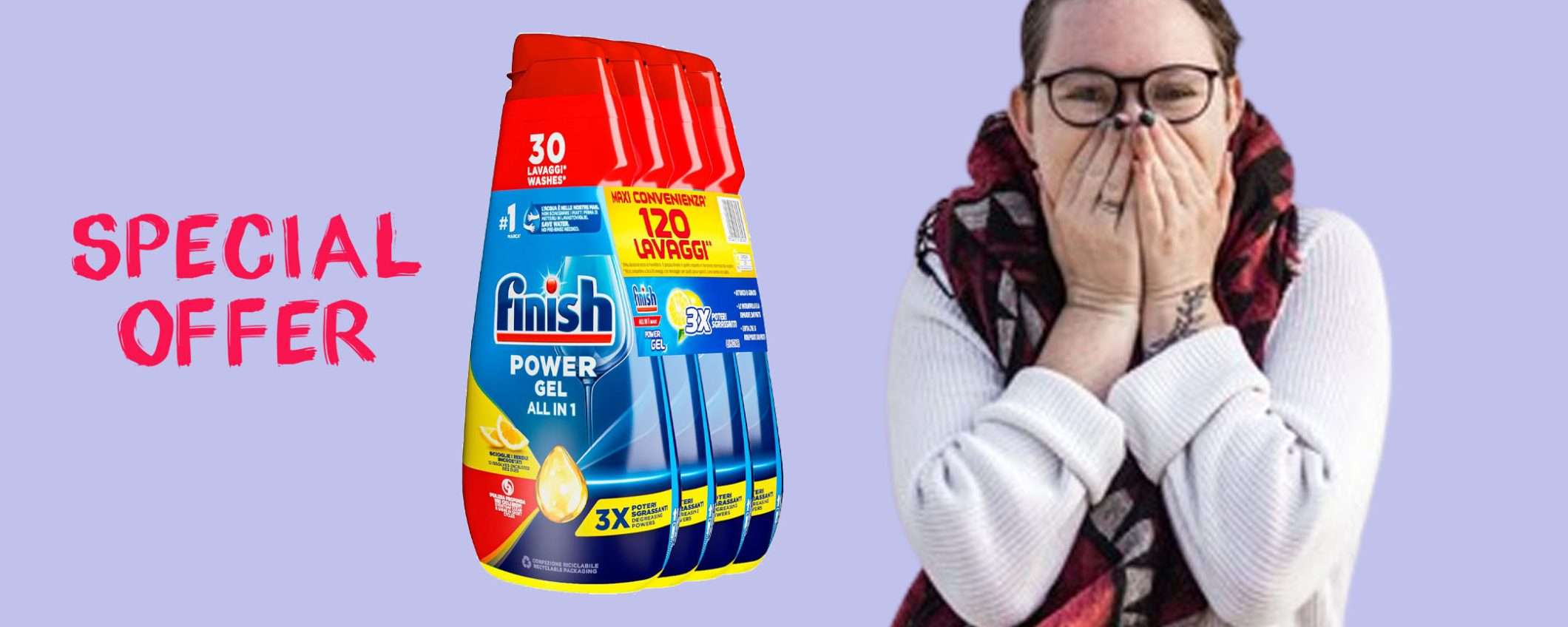 Finish Powergel lavastoviglie (120 lavaggi) a soli 13€: PAZZESCO! Finish Powergel lavastoviglie (120 lavaggi) a soli 13€: PAZZESCO!