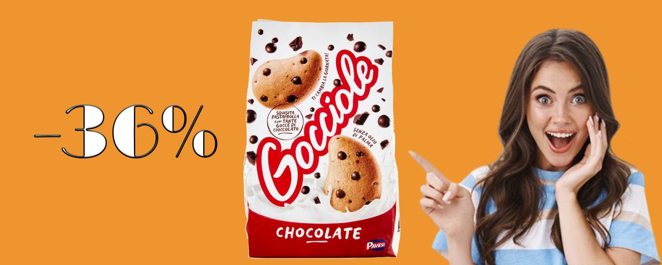 Gocciole Pavesi da 500 gr: sconto IMPERDIBILE del 36% Gocciole Pavesi da 500 gr: sconto IMPERDIBILE del 36%