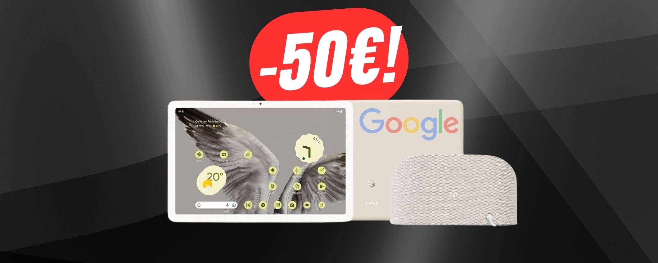Google Pixel Tablet + base di ricarica: ora a 50€ in meno! Google Pixel Tablet + base di ricarica: ora a 50€ in meno!