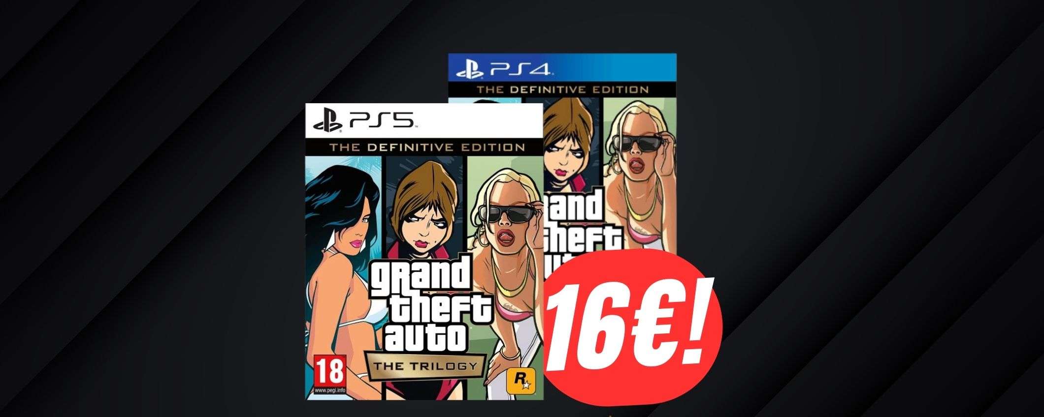Grand Theft Auto: The Trilogy (PS5&PS4) è regalato a questo prezzo (16€!) Grand Theft Auto: The Trilogy (PS5&PS4) è regalato a questo prezzo (16€!)