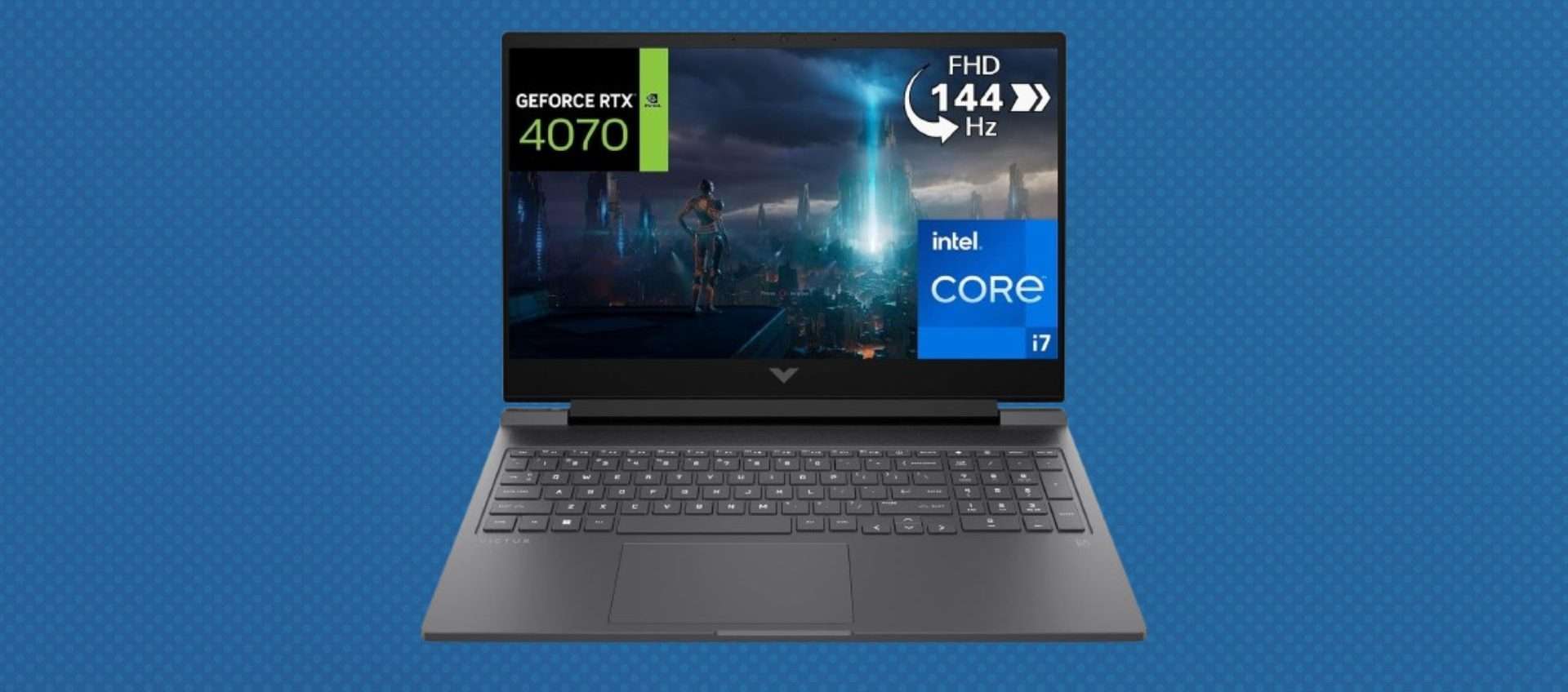 HP Victus 16, ottimo sconto di 200€: Intel Core i7, 16GB di RAM e RTX 4070 HP Victus 16, ottimo sconto di 200€: Intel Core i7, 16GB di RAM e RTX 4070