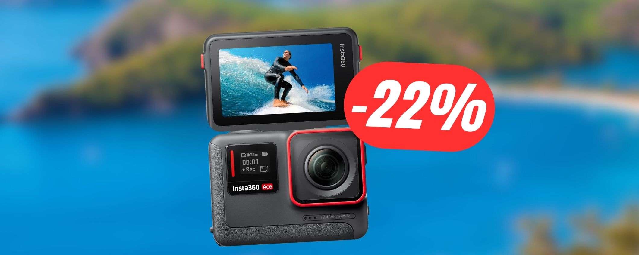 Action cam Insta360: impermeabile, magnetica e 4K a 120fps per soli 319€! Action cam Insta360: impermeabile, magnetica e 4K a 120fps per soli 319€!