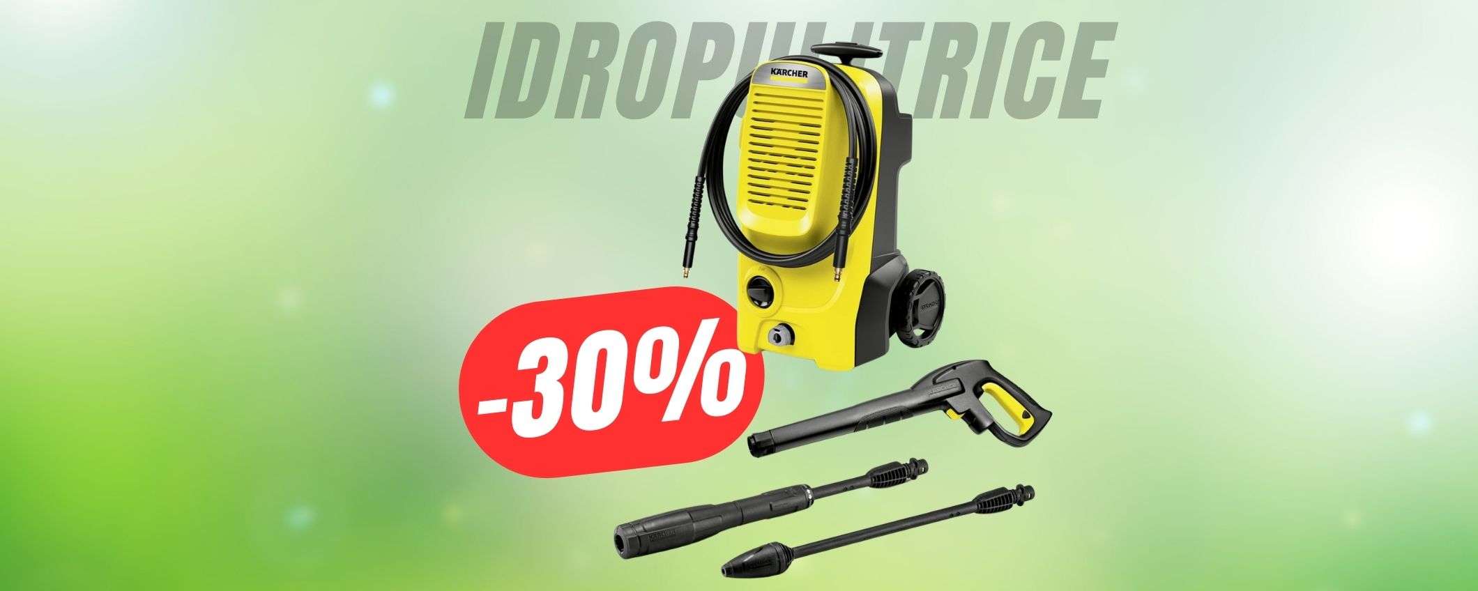 IDROPULITRICE Kärcher: -30% su Amazon (potenza al top a prezzo irresistibile!) IDROPULITRICE Kärcher: -30% su Amazon (potenza al top a prezzo irresistibile!)