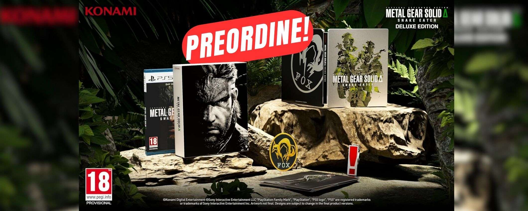 Ecco dove PREORDINARE la Deluxe Edition di Metal Gear Solid Delta! Ecco dove PREORDINARE la Deluxe Edition di Metal Gear Solid Delta!