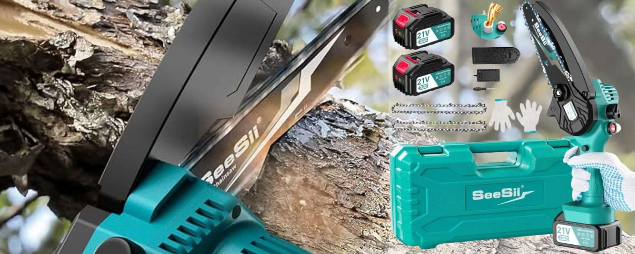 Sconto 50% per questa POTENTE motosega da 900W con 2 batterie (44,99€)