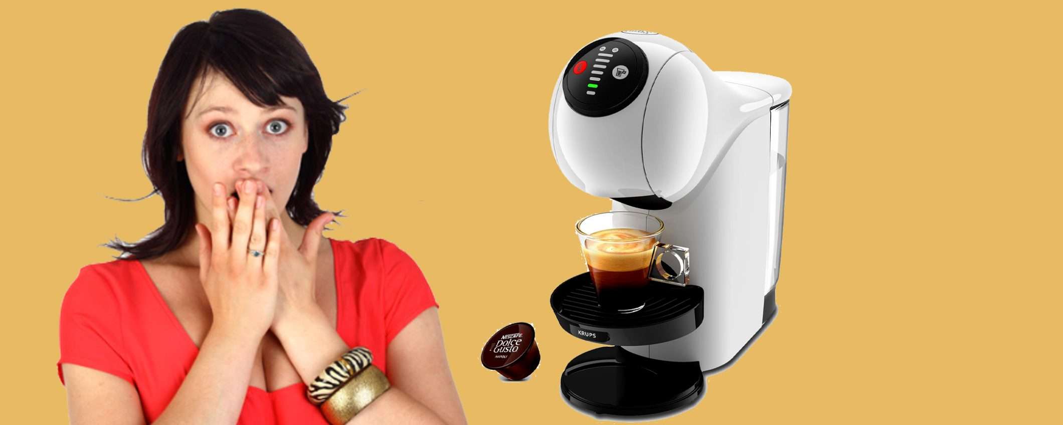 Nescafé Dolce Gusto Krups Genio S: offerta a tempo TOP, tua a 69,99€ Nescafé Dolce Gusto Krups Genio S: offerta a tempo TOP, tua a 69,99€