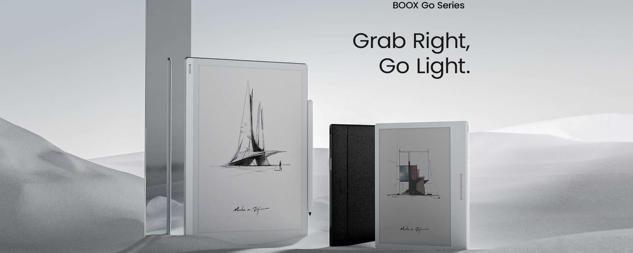 ONYX svela al pubblico la nuova serie BOOX Go con display E Ink ONYX svela al pubblico la nuova serie BOOX Go con display E Ink