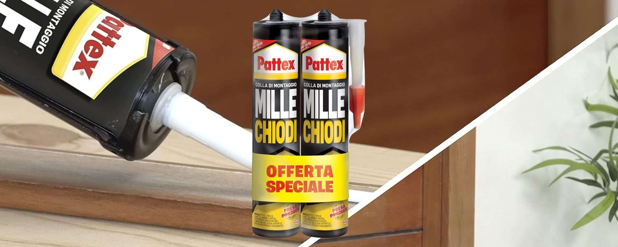 Pattex MILLECHIODI: formato CONVENIENZA in sconto su Amazon a 12,69€